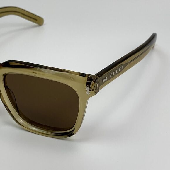 NEW Gucci Sunglasses GG1523S 004 Yellow Brown Men Authentic - Picture 3 of 12